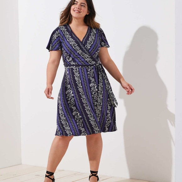 loft plus wrap dress